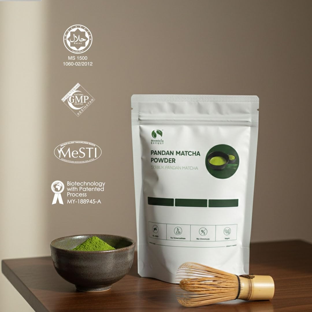 7oz Pandan Matcha Powder | Premium Japanese Green Tea Blend with Asian Vanill…