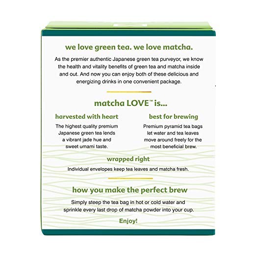 Love Premium Japanese Green Tea, 0.63 Ounce 10 Count