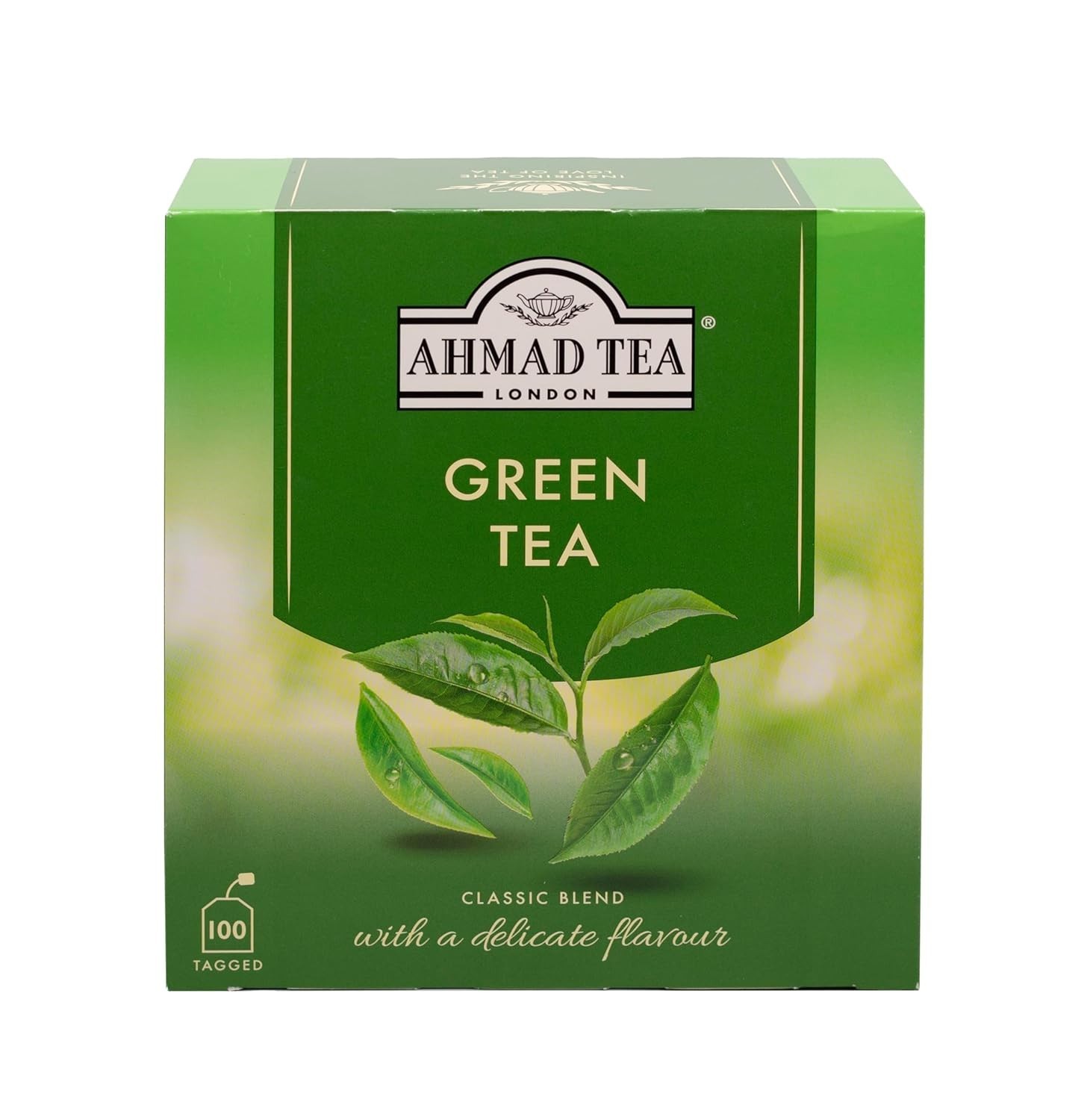 Green Tea Teabags, 100 Count – Caffeinated, Sugar-Free & Antioxidant