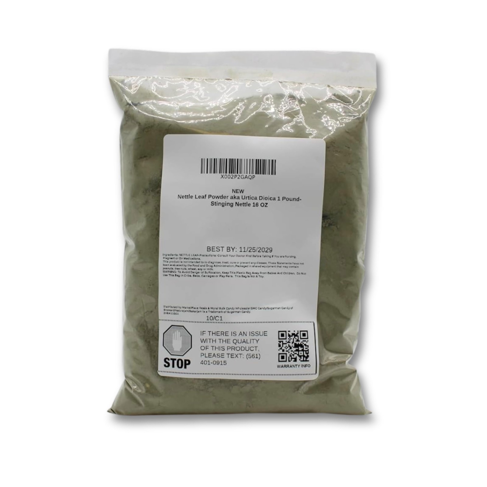 Nettle Leaf Powder aka Urtica Dioica 1 Pound-Stinging Nettle 16 OZ