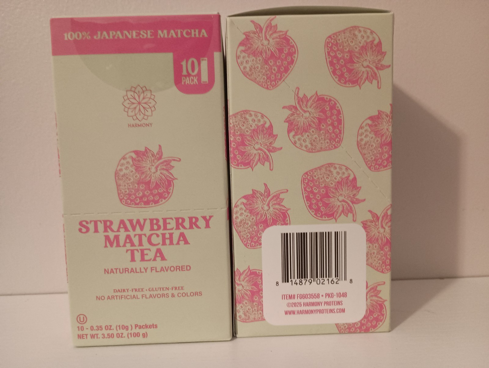 20 Harmony Strawberry Japanese Matcha, Sweetened w/ Organic Sugar On-the Go