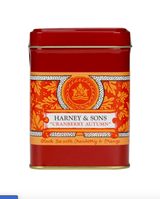 Harney & Sons 4 oz (1/4 lb) tin Cranberry Autumn Flavored Black Tea