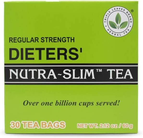 Regular Strength Dieters’ Nature-Slim Tea Triple Leaves Brand – 30 Tea Bags