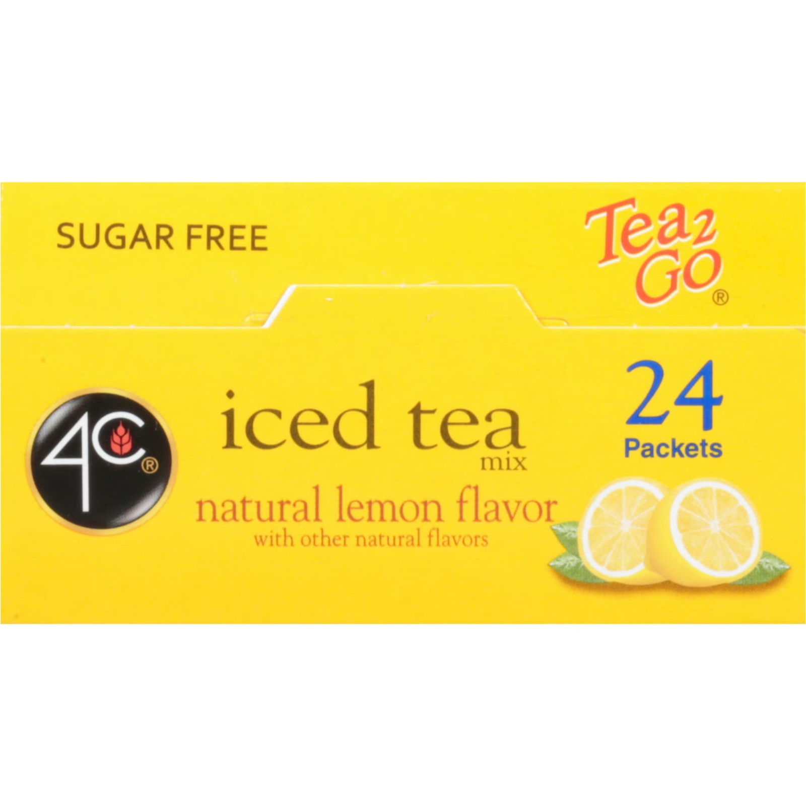 ( Pack of 2 )4C Totally Light Natural Lemon Iced Tea Mix 24 Ct( Each)….