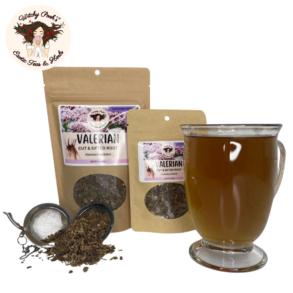 Valerian Root Loose Leaf Herbal Tea for Anxiety, Stress Relief and Sleep Aid