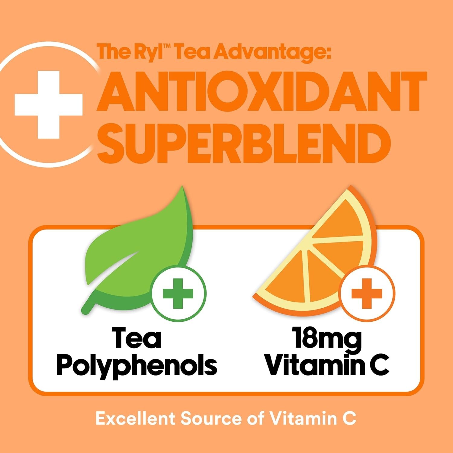 Ryl Iced Tea, Peach, Antioxidant Superblend, Zero Sugar, Low Carb, Zero Calor…
