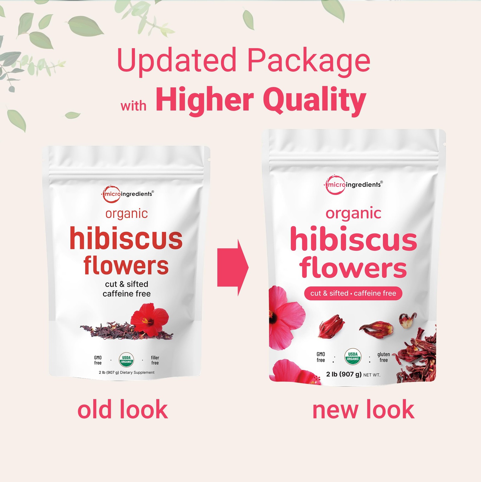 Organic Hibiscus Flowers, 2lbs 450+cups | Flor de Jamaica, Loose Leaf Tea for…