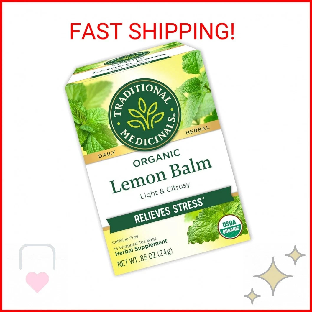 Traditional Medicinals Organic, Lemon Balm – Supports Stress Relief & Digestive