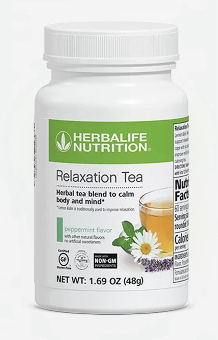 Herbalife Nutrition Relaxation Tea Peppermint Blend Powder Gluten-Free 1.69oz