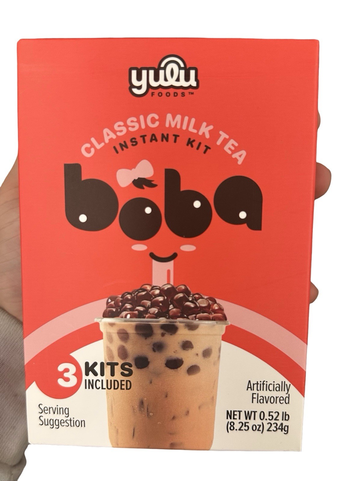 Yulu Foods Classic Milk Tea Instant Boba Kit Asian Pantry 3 Kits 234g 1 Box