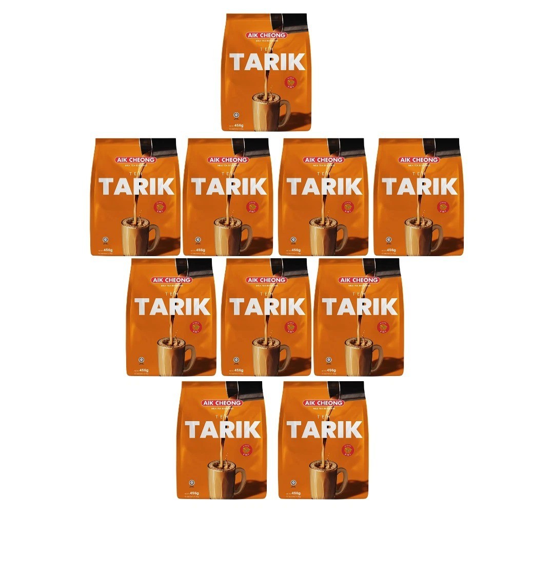 5 Packs X 12 Sachet AIK CHEONG Teh Tarik Instant 3in1 Milk Tea Beverage 38g DHL
