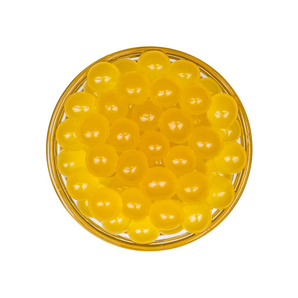 Tea Zone Peach Popping Pearls/ Bursting/ Popping Boba(B2061, 7 lbs) for Boba Tea