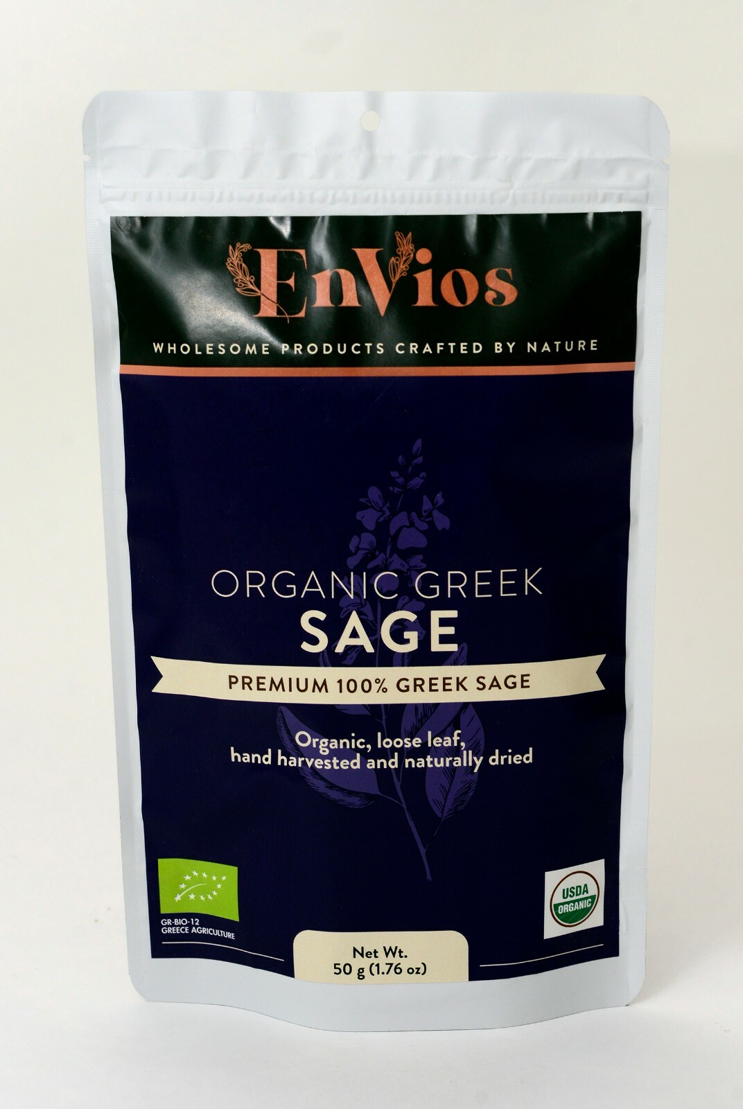 Organic Greek Sage, By EnVios 50g / 1.76 oz.