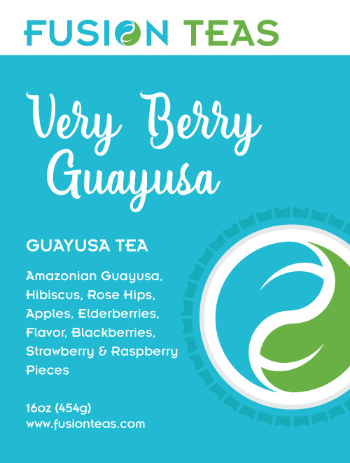 Very Berry Guayusa – Loose Leaf Herbal – High Caffeine – Fusion Teas