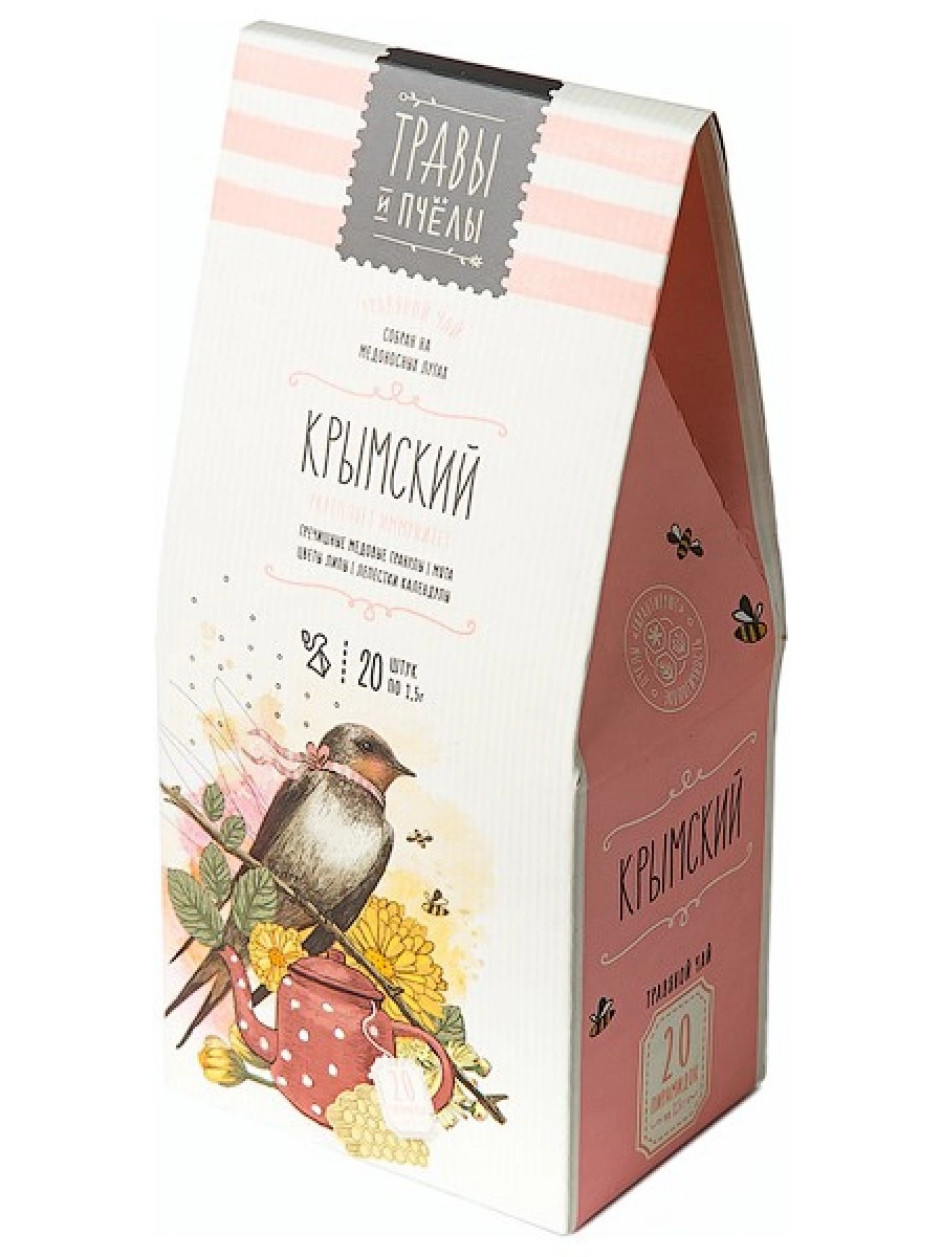 Травы и Пчелы “Крымский” Herbal Tea Crimean 20 pyramids