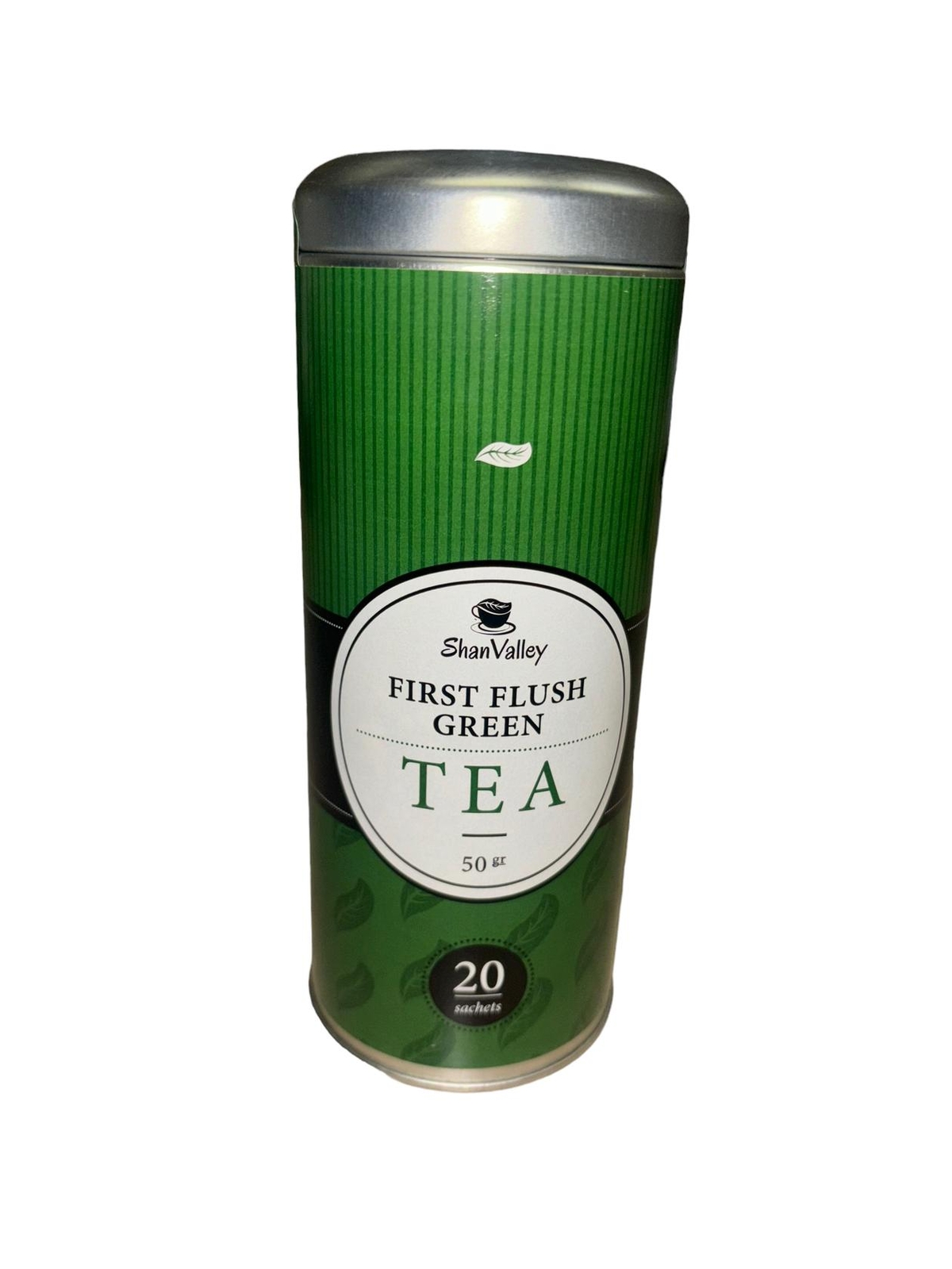2 Cans Shan Valley First Flush Black and Green Tea – 20 Tea Bags per Tin Can