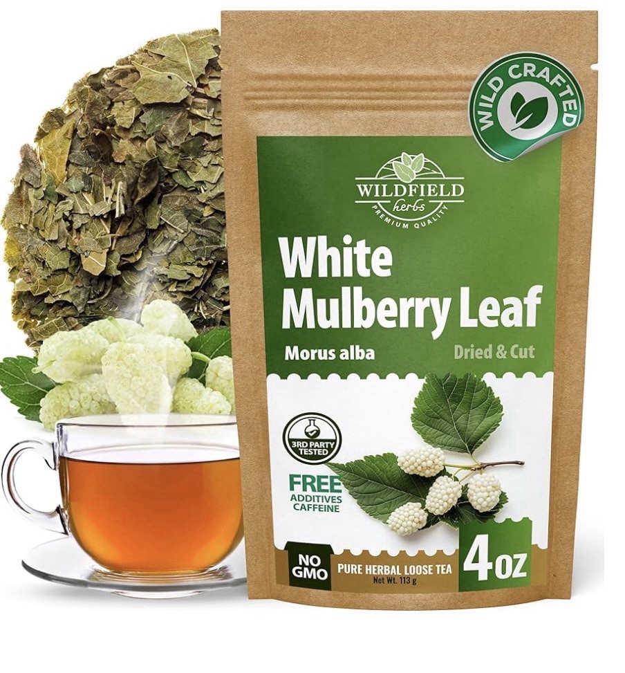 Wildfield White Mulberry Leaf Tea Herbal Loose Morus Alba Hoja De Morera 4 Oz