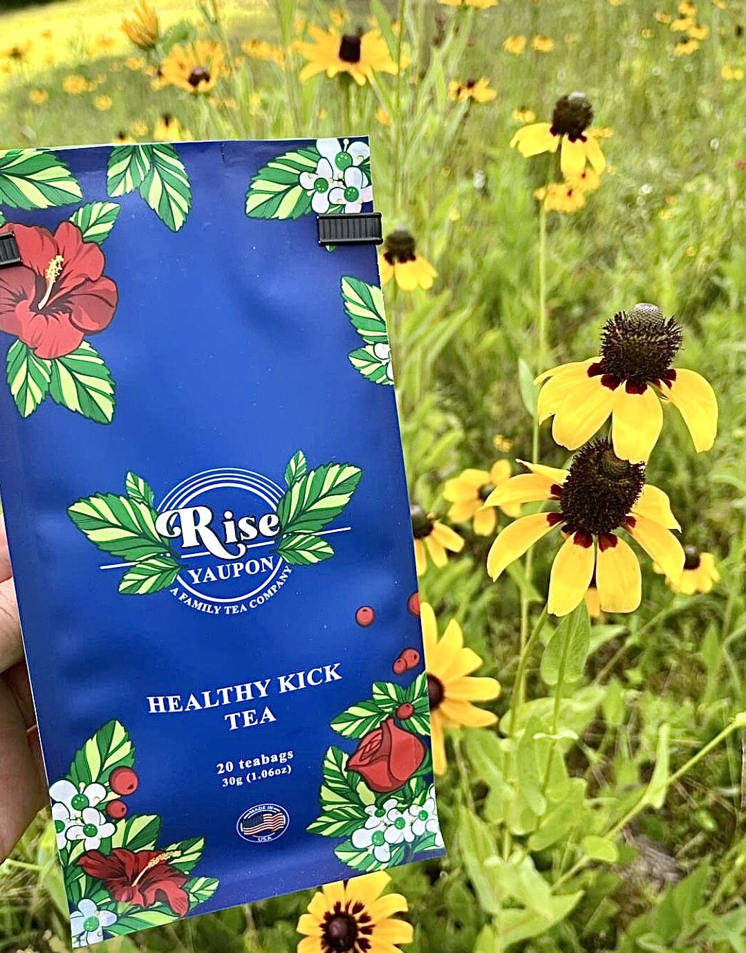 Tea Blend Antioxidant Healthy Kick Organic Yaupon Holly Tea (1 Pack 20 Bags)