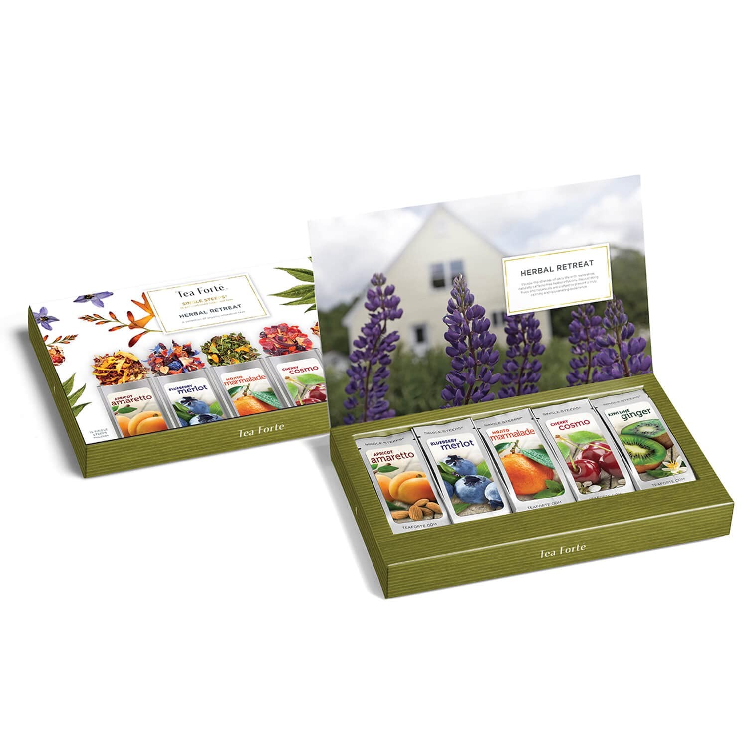 Single Steeps Loose Leaf Tea Sampler, Assorted Variety Tea Box, 15 Single Ser…