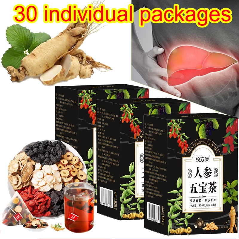 30pcs Ginseng six treasure tea , Kidney tea ,liver tea , red date kidney health