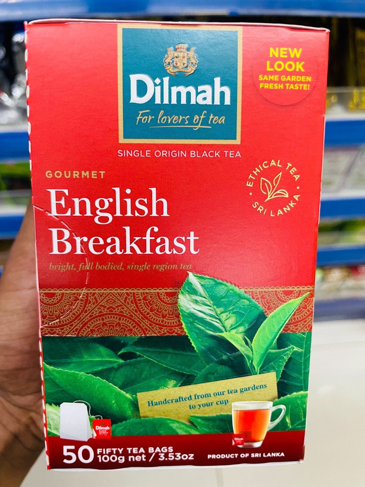 Dilmah English Breakfast Tea 100% Natural Pure Organic Premium Ceylon Tea 50Bags