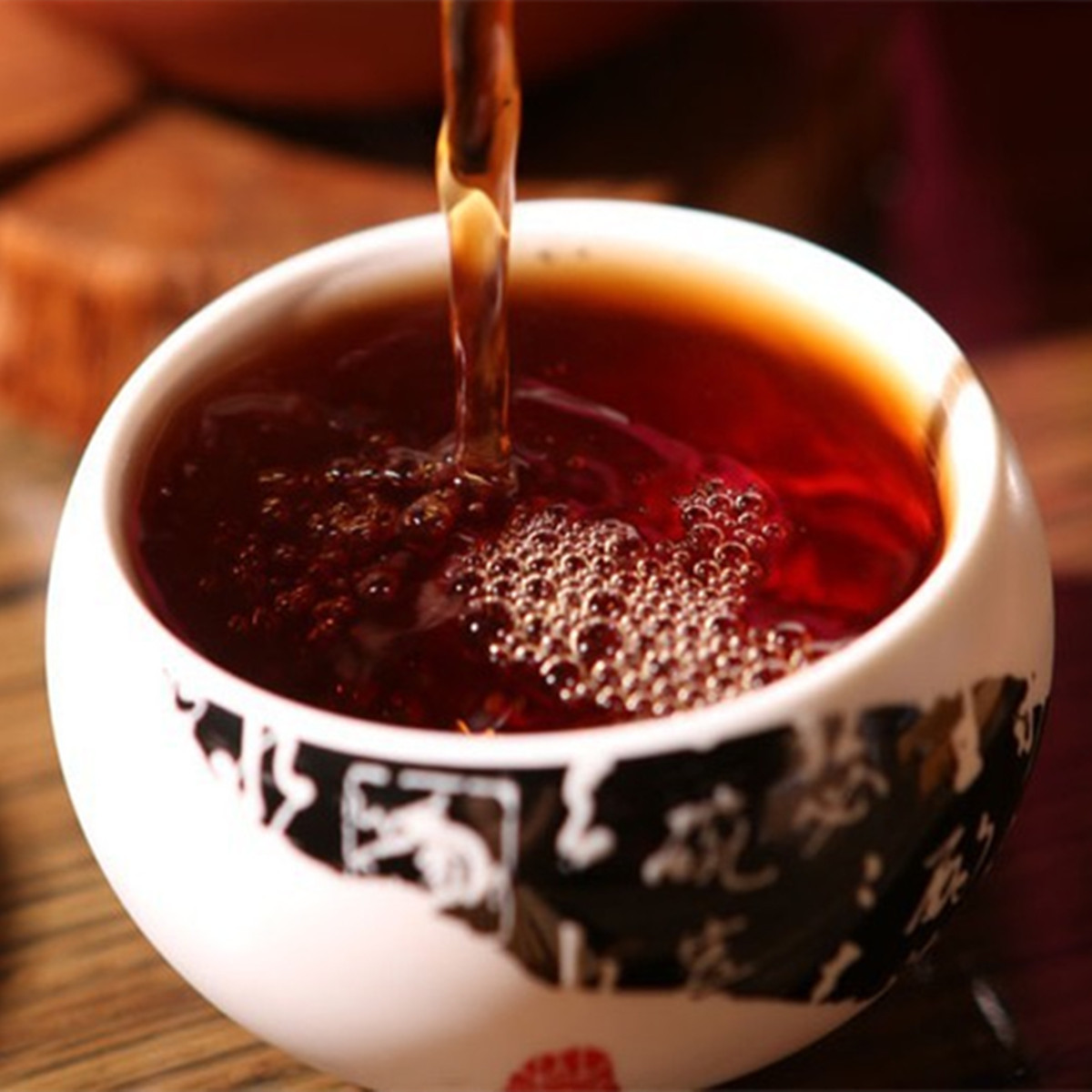 100g Yunnan Pu Erh Tea Ripe Moon Cake Flower Herbal Energy Tea for Men Women