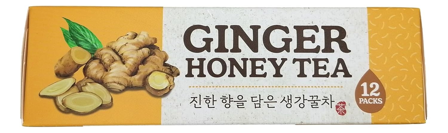 Instant Ginger Tea with Honey 12 Bags 0.63oz Each Herbal Soothing Drink