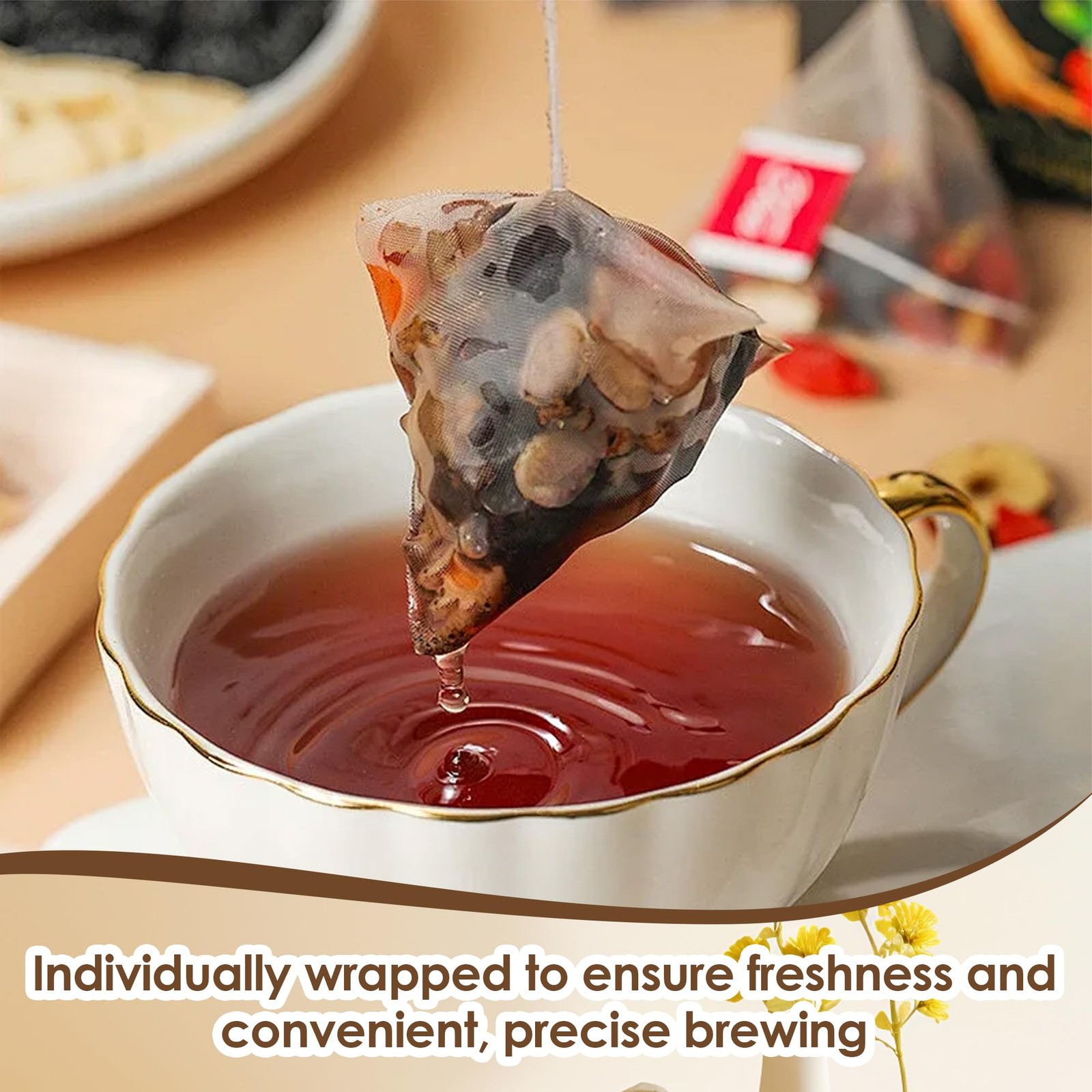 Kidney Tea Formula Ginseng Eight Treasure Tea Wolfberry Ginseng & Mulberry