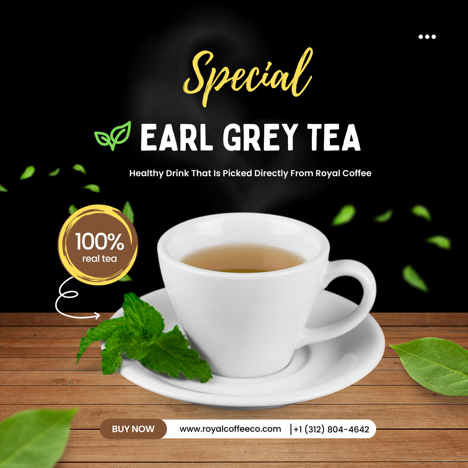 ROYAL Earl Grey oil of bergamot best flavored Tea,