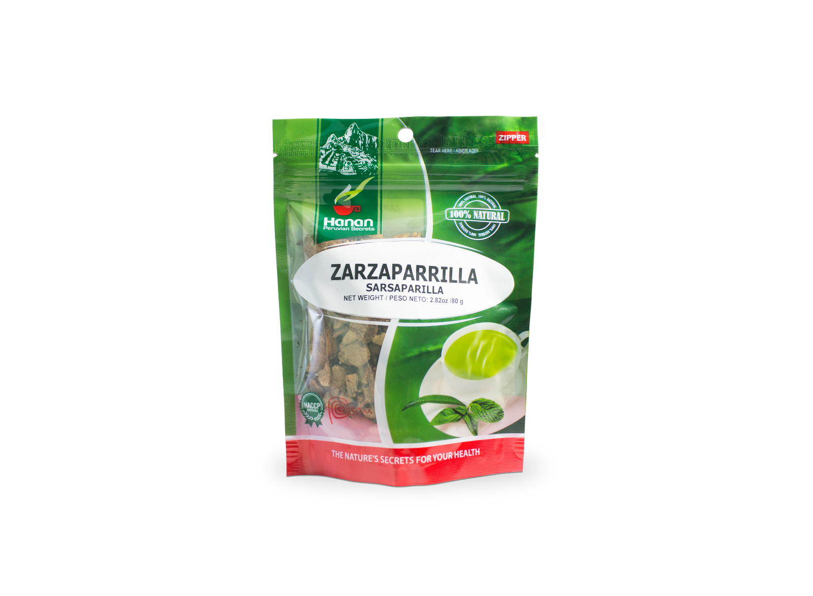 Hanan Peruvian Secrets Zarzaparrilla Herbal Tea | 100% Natural Sarsaparilla Root