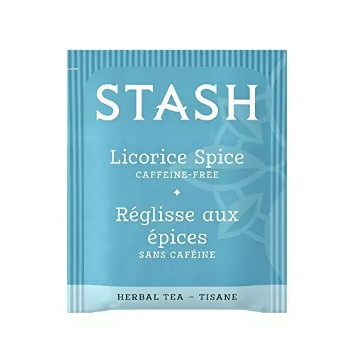 Stash Licorice Spice Herbal Tea 100 Tea Bags Caffeine Free Organic Flavor