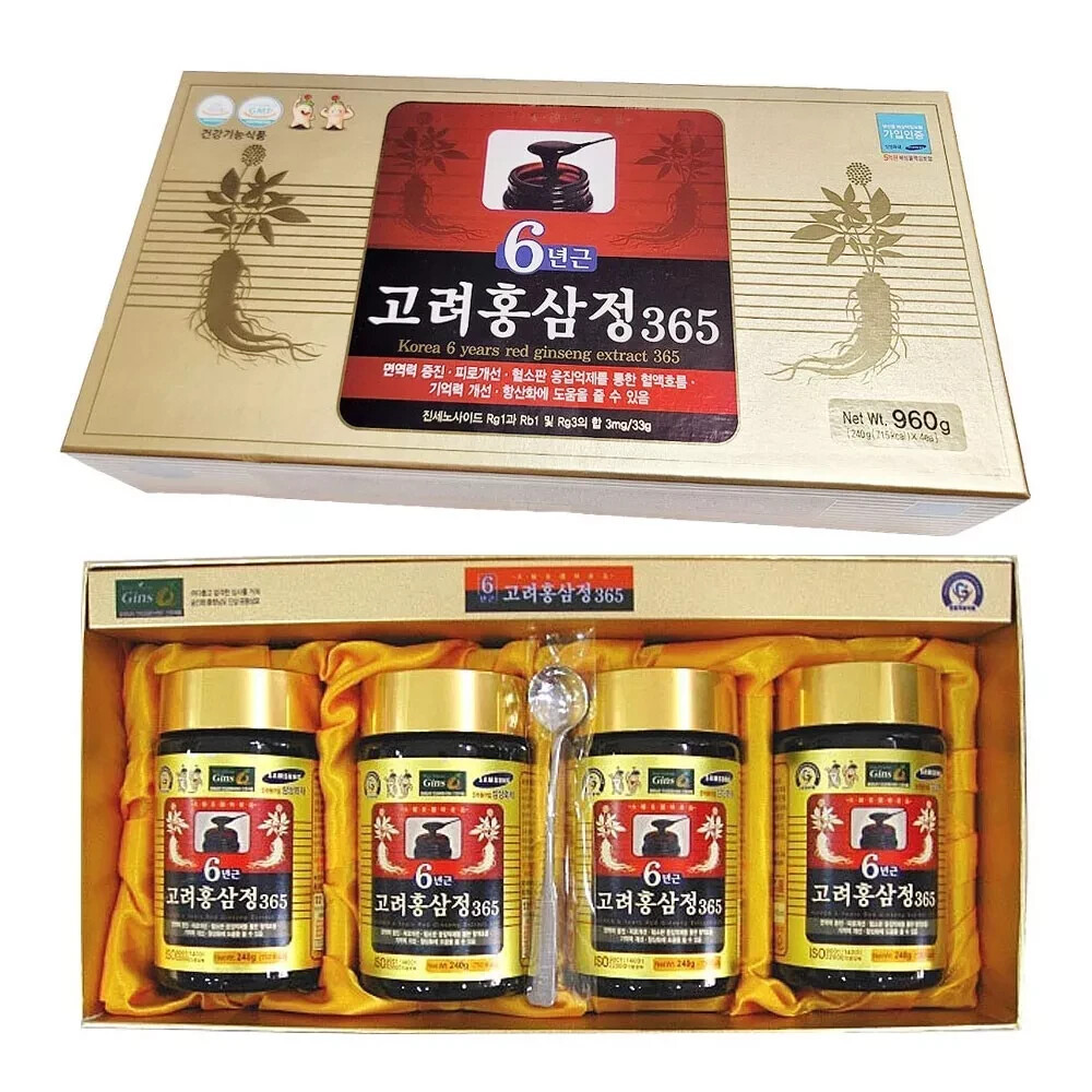 [Express] Korean 6 Years Red Ginseng Extract 365, 240g x 4ea Red Ginseng Tea
