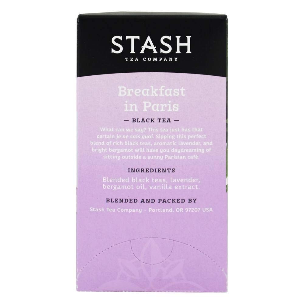 Stash Tea Breakfast in Paris Black Tea, 18 18 Count (Pack of 1), No Color