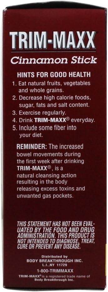 Trim-Maxx Cinnamon Tea 60B 60 Bags