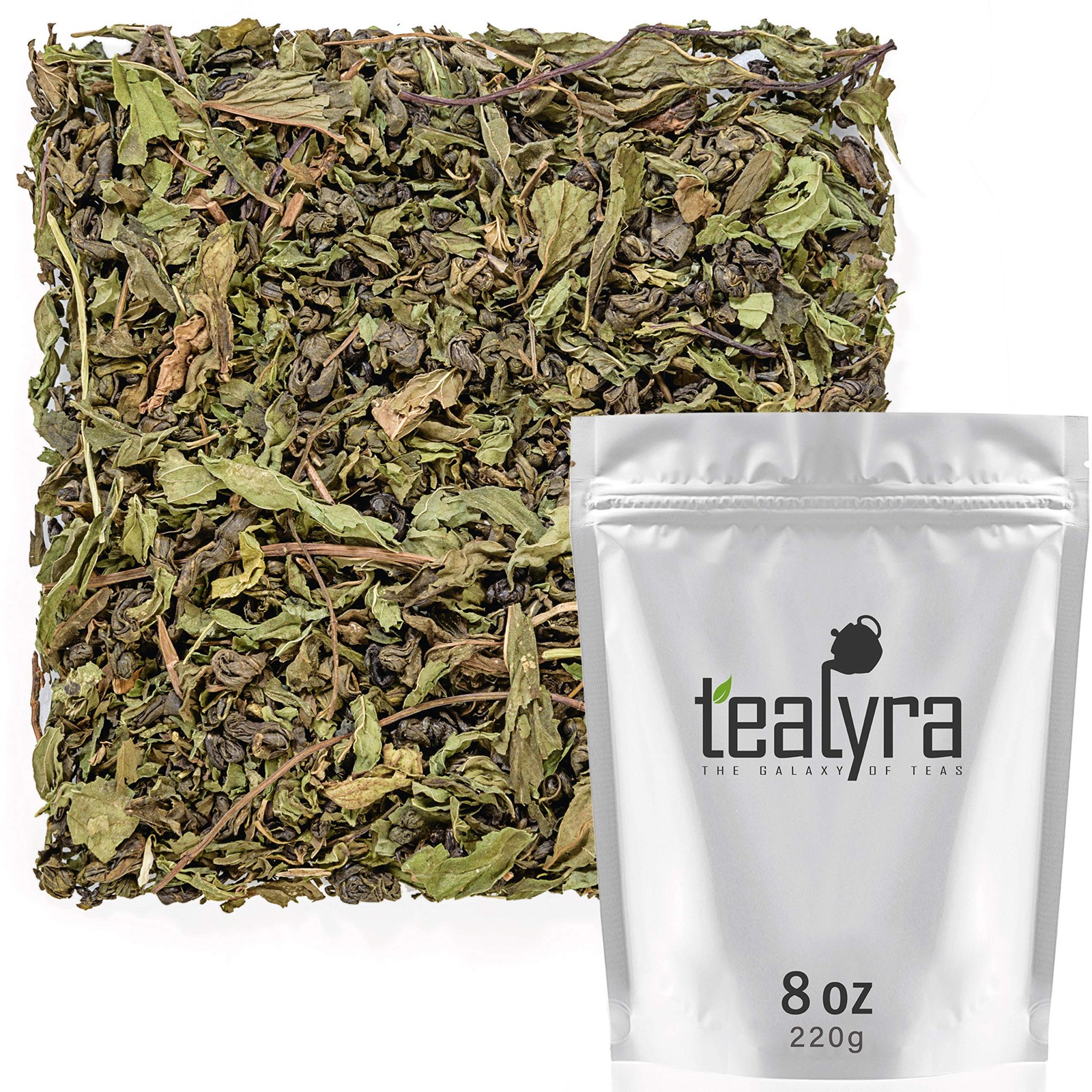 Tealyra – Moroccan Mint – Gunpowder – Peppermint – Spearmint – Green Loose Le…