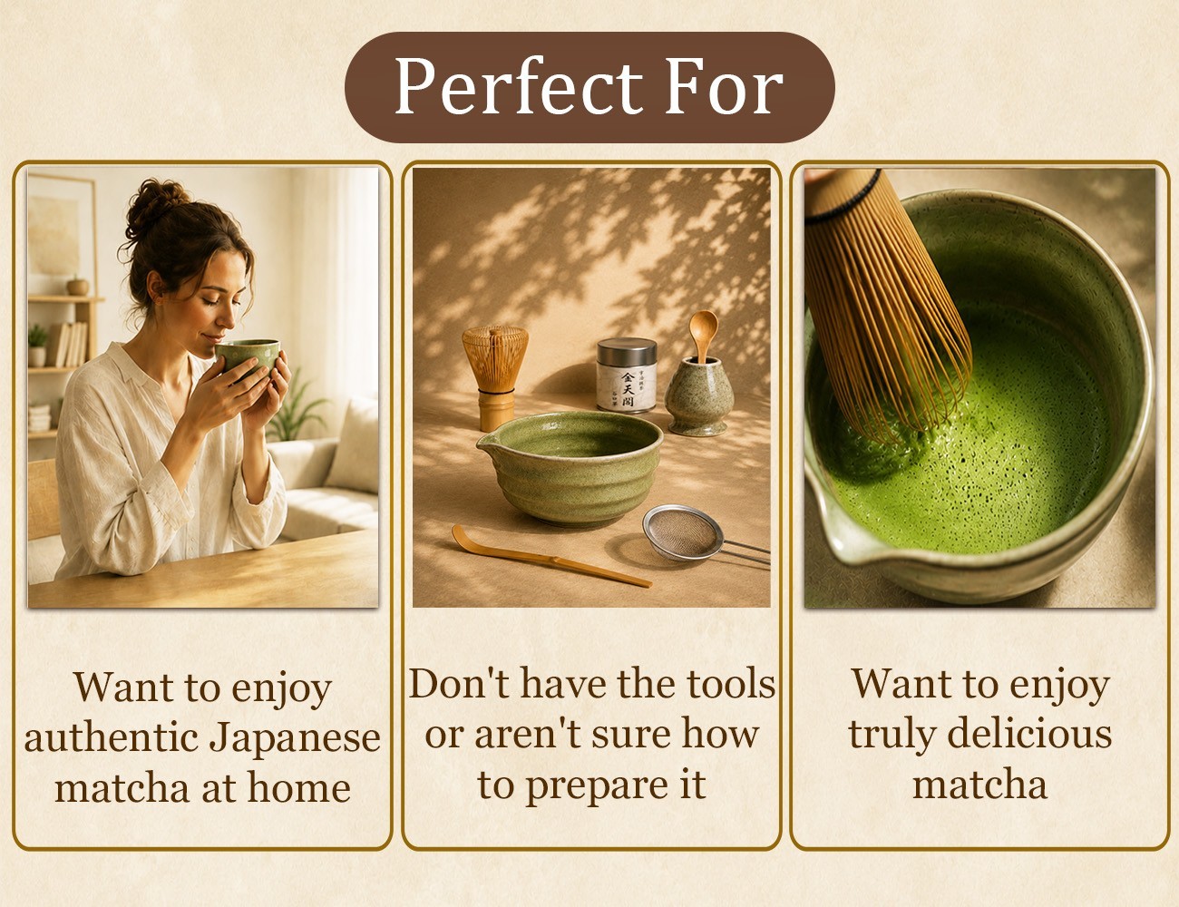 KINTENKAKU Premium Japanese Matcha Starter Kit Complete Matcha Set 1/3/5 Tins