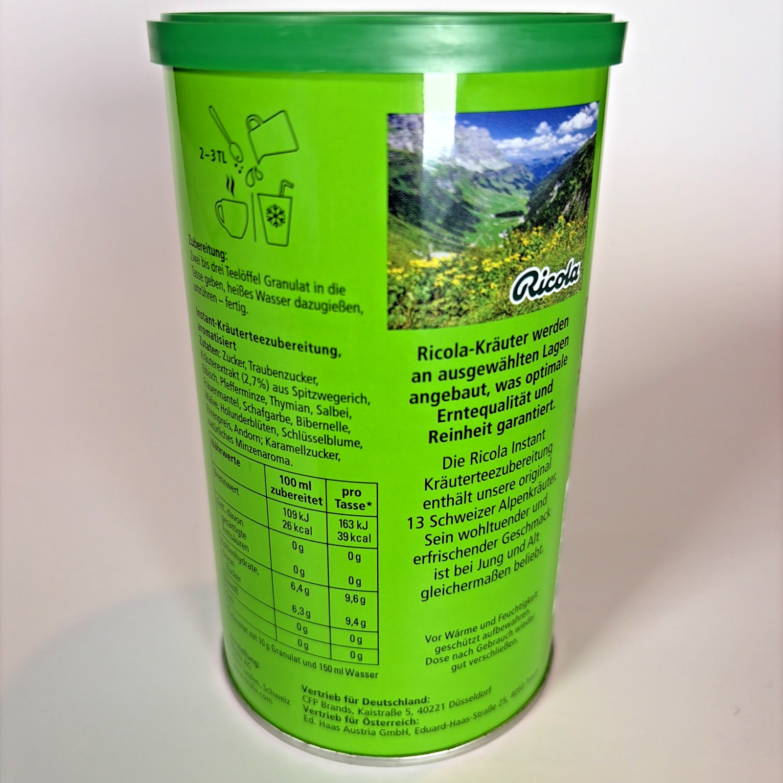 Ricola Schweizer Kräutertee Instant Herbal Tea 200g Made in Switzerland New