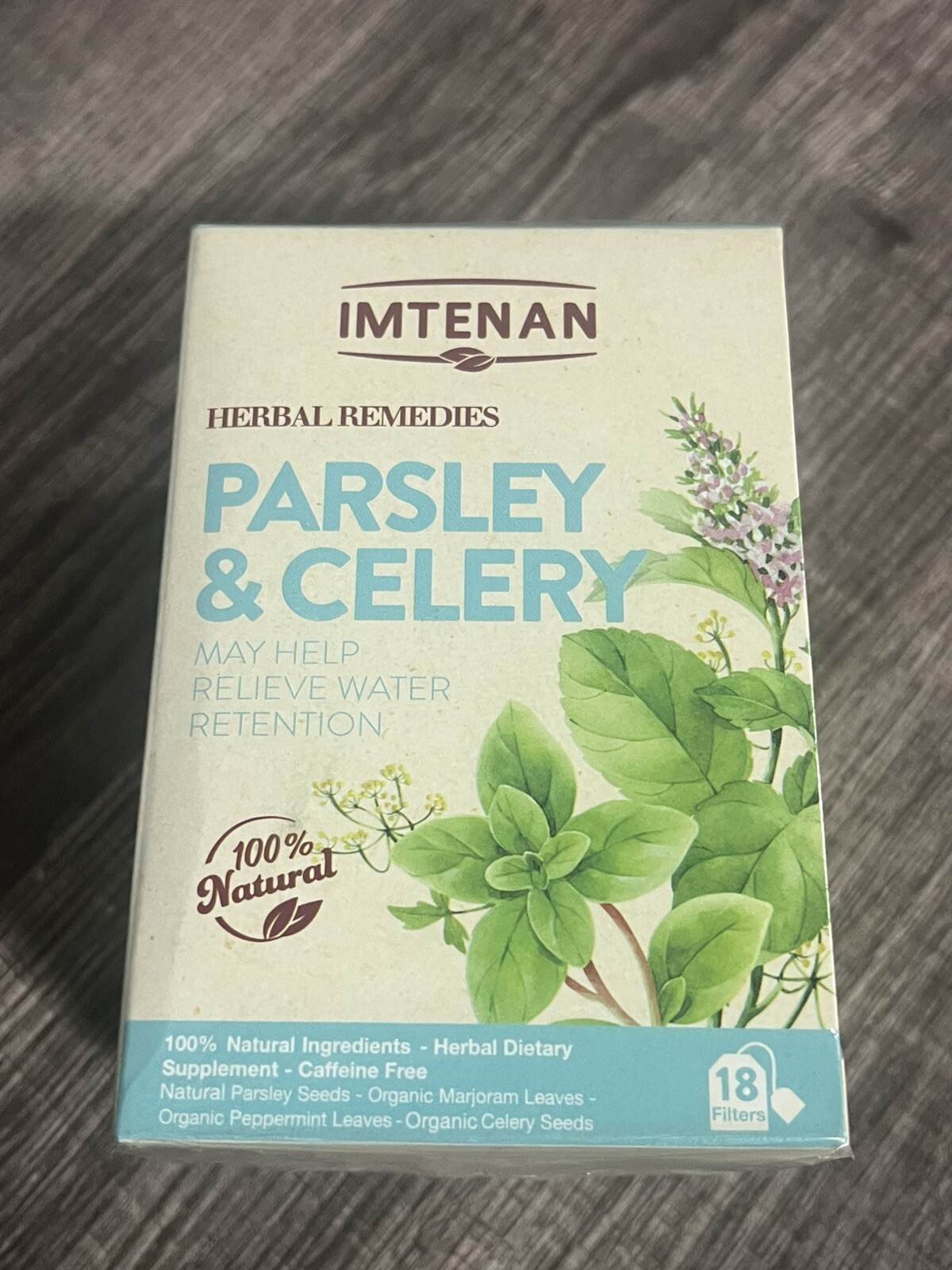 Imtenan organic Parsley Celery Tea 100% organic 1 Pack شاي امتنان بقدونس و كرفس