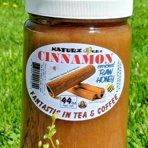 CINNAMON HONEY 44oz / 1.25kg / 2.75lb RAW HONEY & CINNAMON 100% PURE USA HONEY