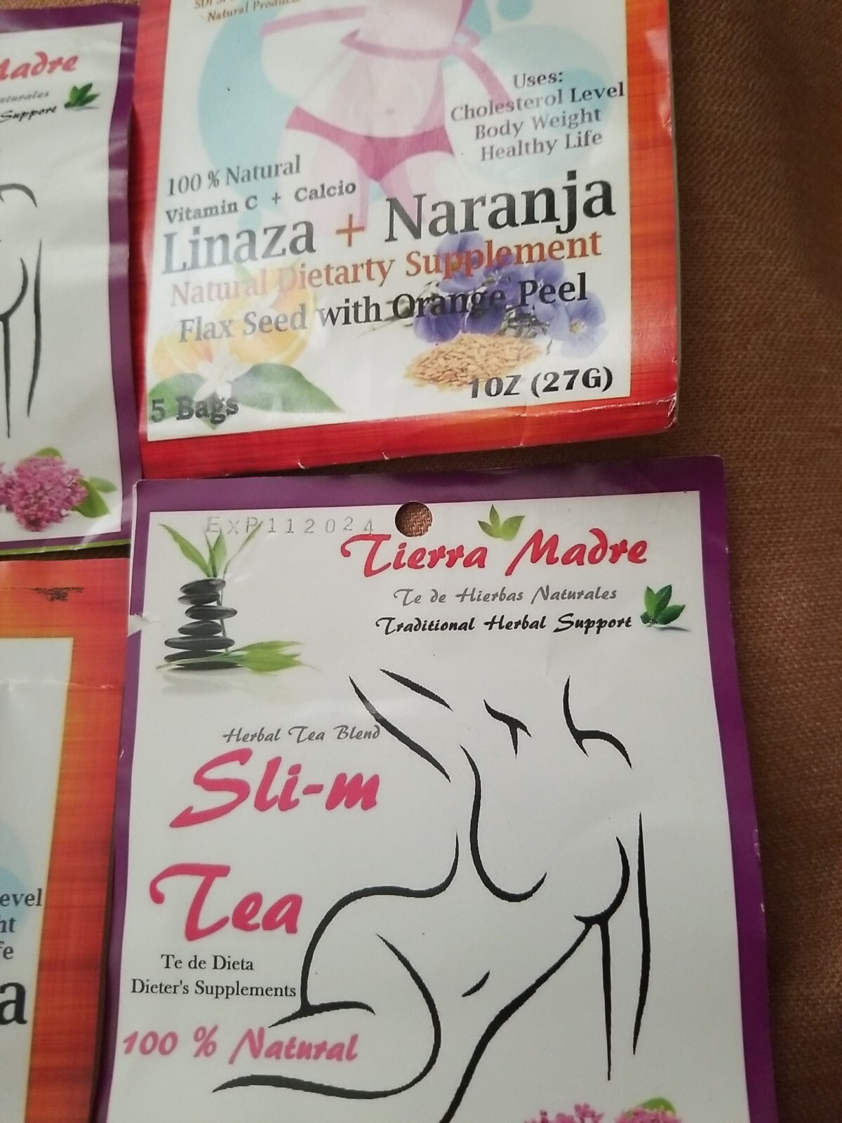 Tierra Madre, mezcla de té de hierbas natural /gluten Free /100% natural (4pack)