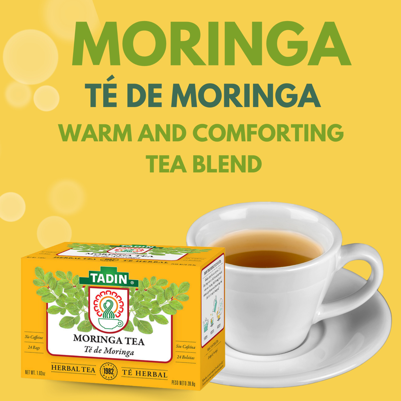 TADIN MORINGA 24 BAGS 1.02oz (Pack of 6)