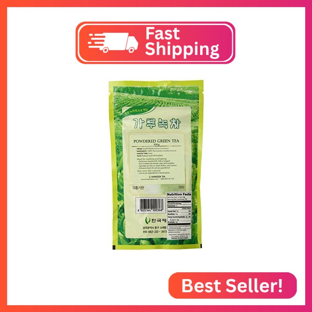 Hankook Tea Powdered Green Tea, Culinary, 3.53 Ounce