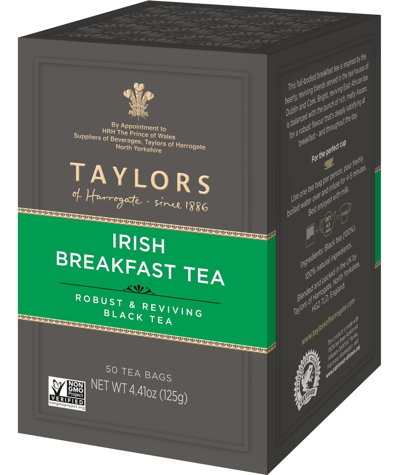 Taylors Of Harrogate Irish Breakfast Tea Bags 300 Count Strong Black Tea