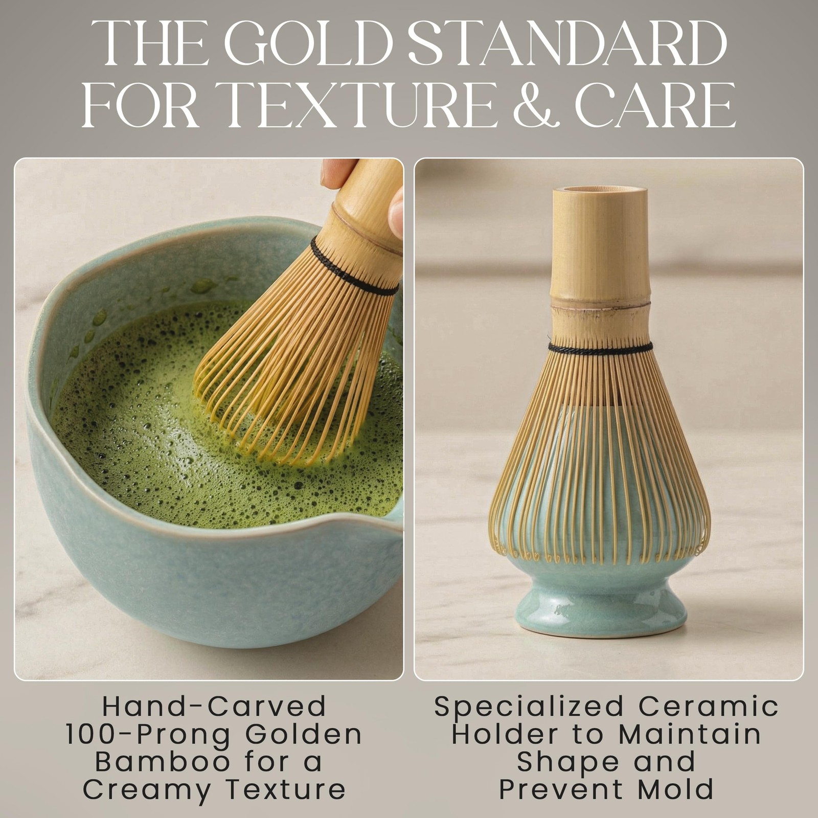 LIVEWELL RITUALS Matcha Whisk Set – Matcha Set Kit with Ceramic Matcha Bowl, …