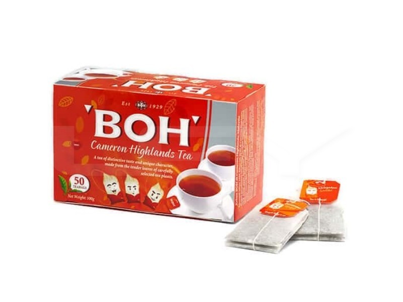 BOH Cameron Highlands Tea – Premium Black Tea Bags from Malaysia (50pcs)