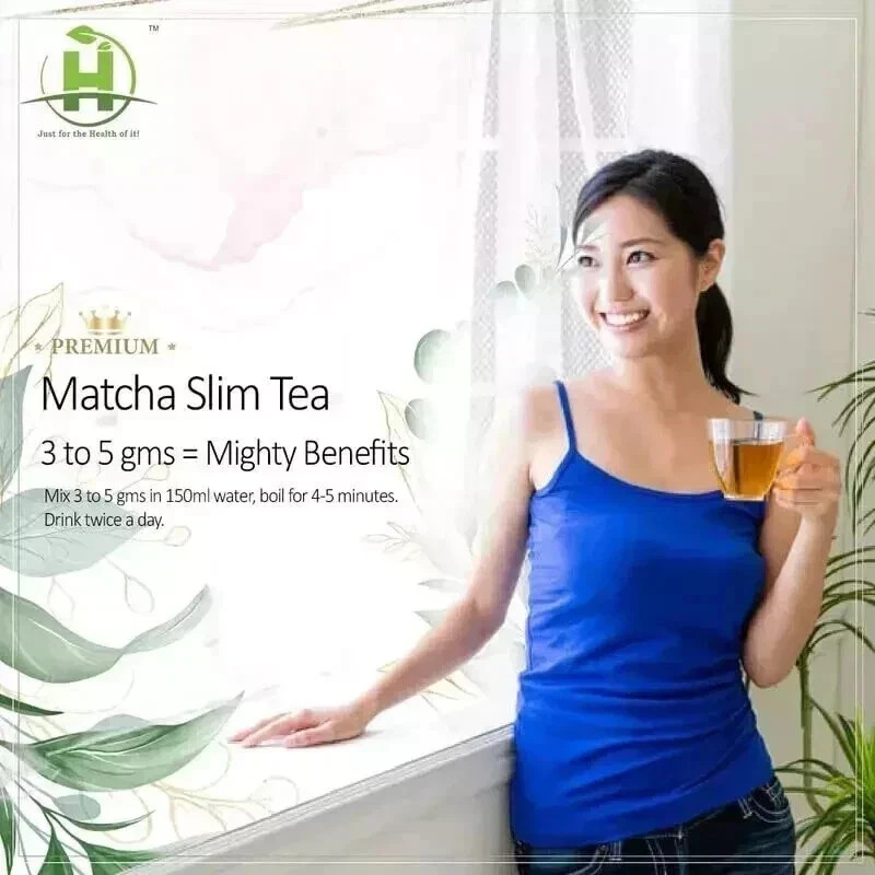 Matcha Slim Green Tea Weight Management High In Antioxidants Detoxifying (100gm)