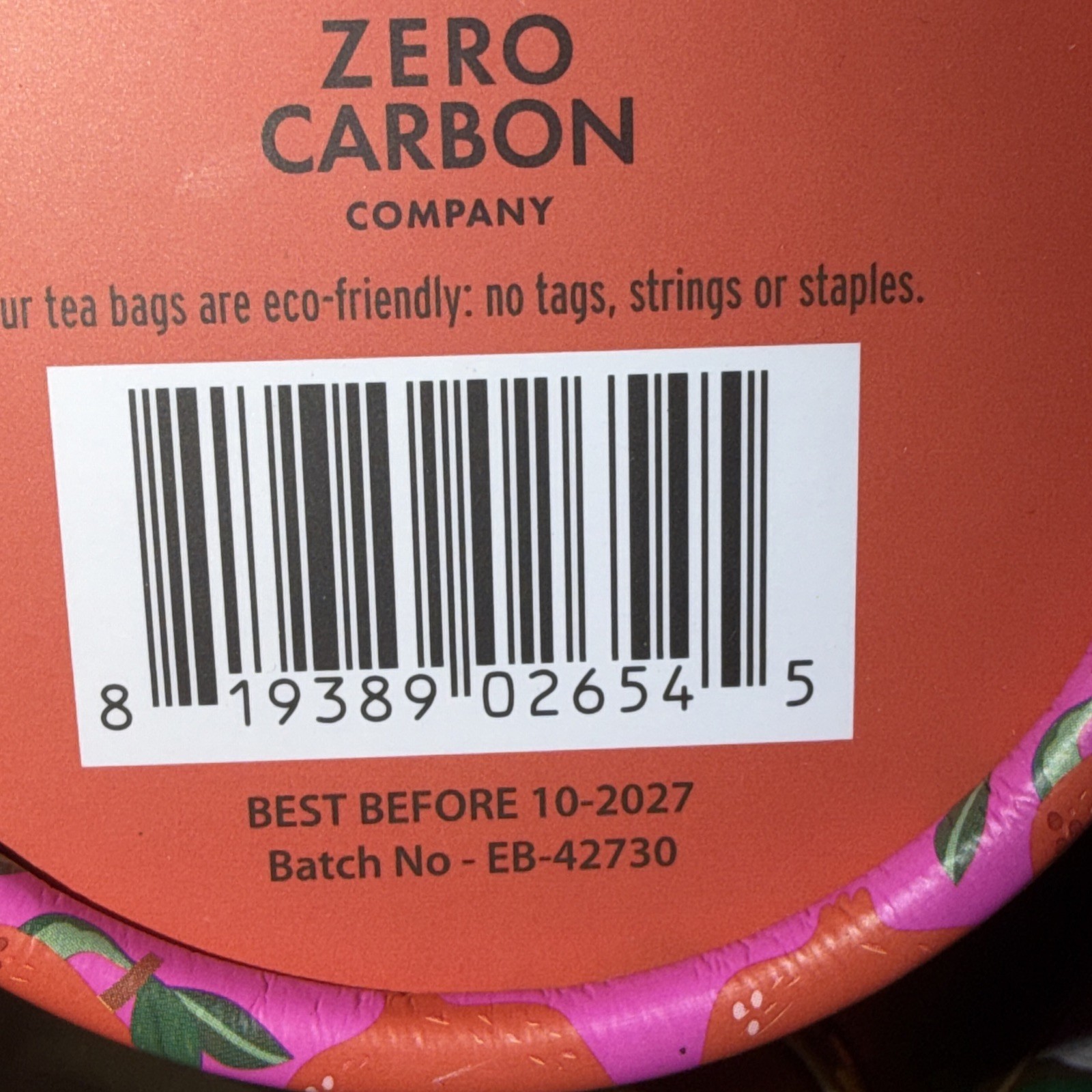 TEA WISDOM 🫖Caffeinated POMEGRANATE GREEN TEA 🫖100 tea bags=2 tubes BB:10/2027