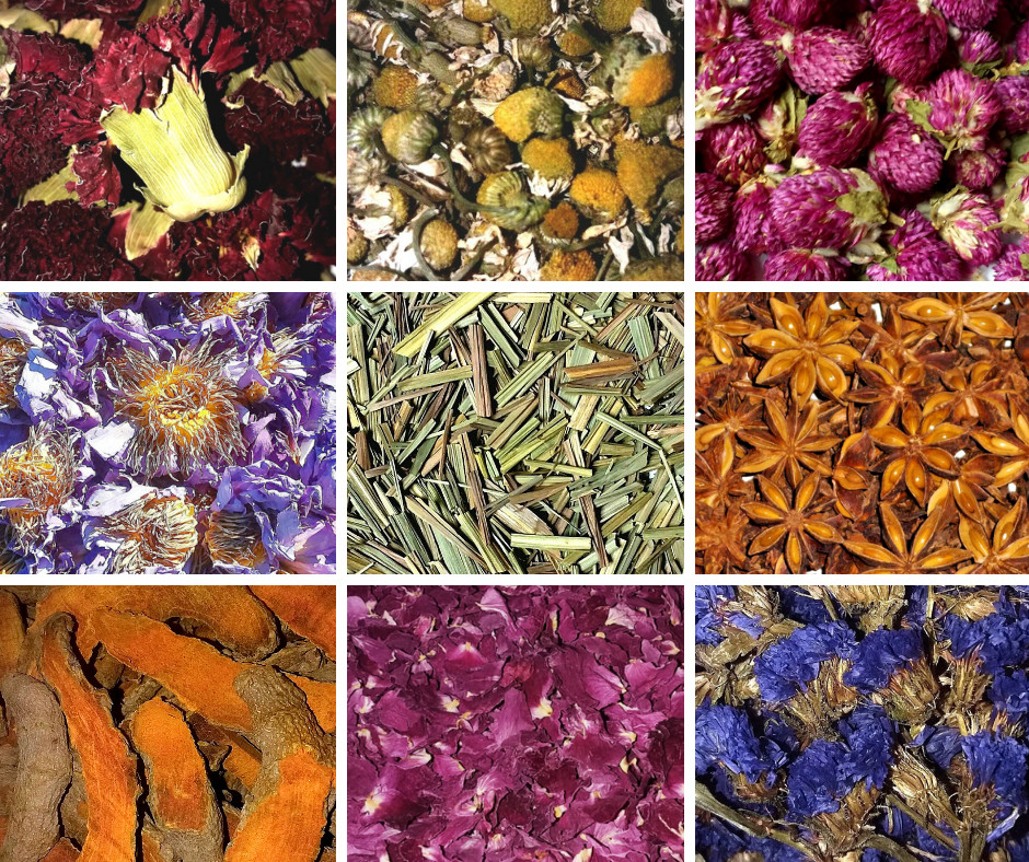 BULK DRIED HERBS {L-Z} 4 oz – Loose Botanicals Apothecary Flowers Leaves Roots