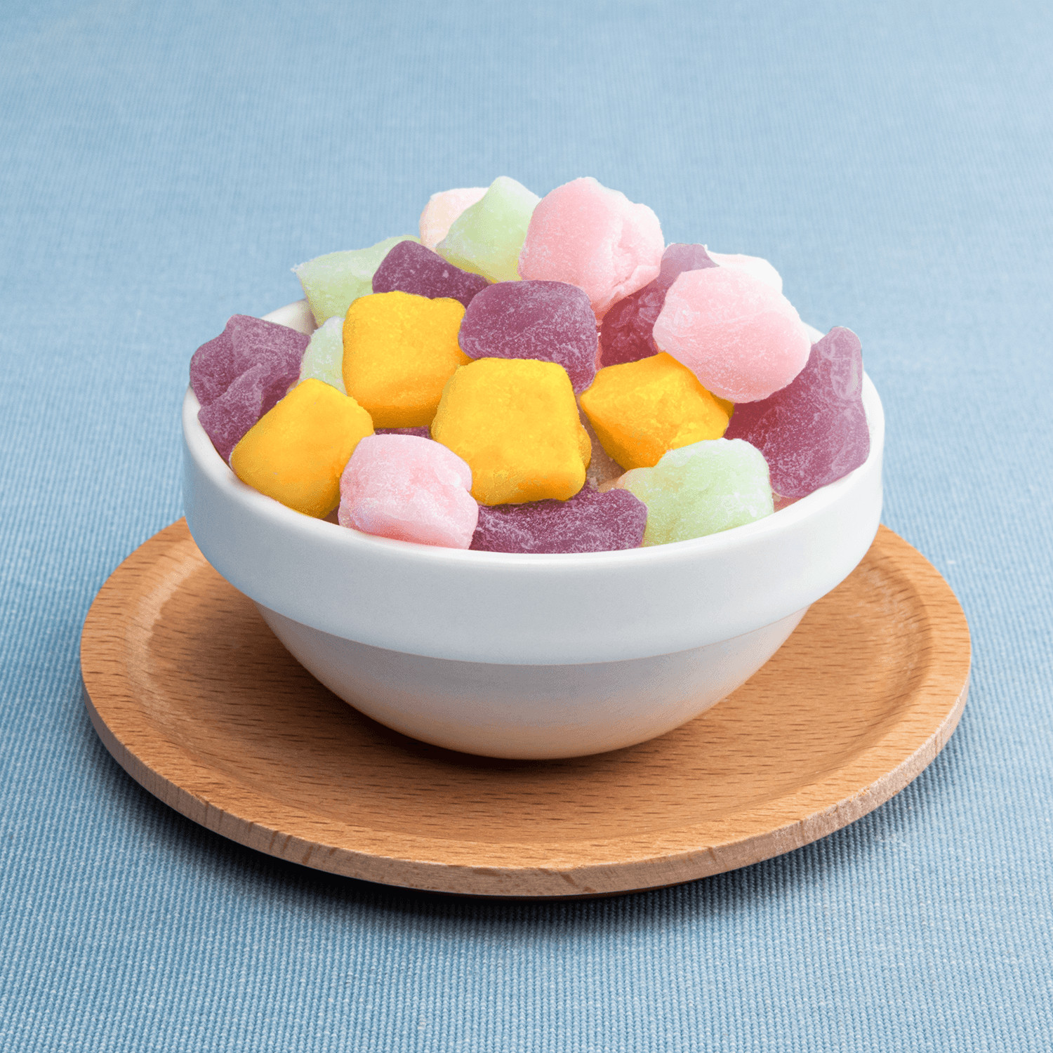 Tea Zone Rainbow Mini Mochi/Rice Cake Snack as Dessert Toppings/Taiwan