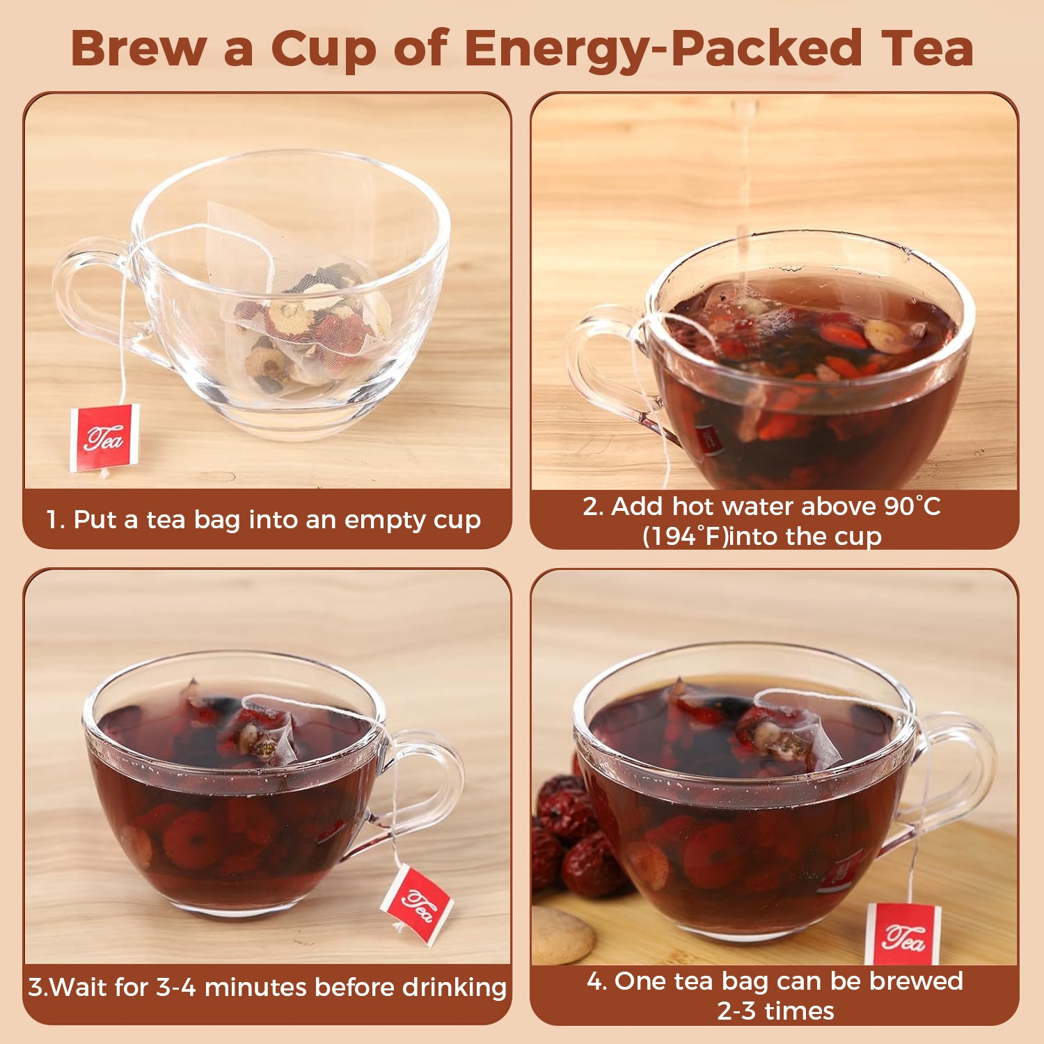 30/60 Bags Chrysanthemum Cassia Seed Tea,Healthy Herbal Tea for Eye Care & Liver